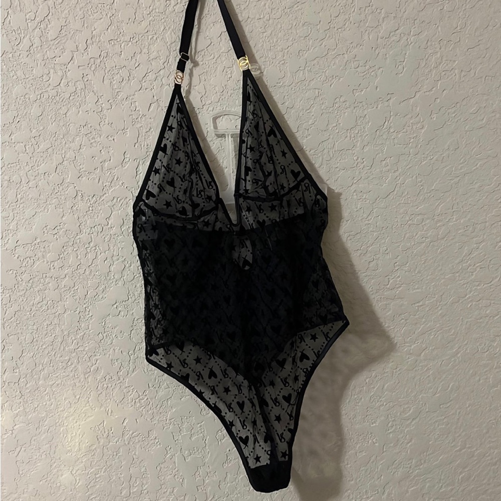 Victoria’s Secret Sheer Logo Bodysuit